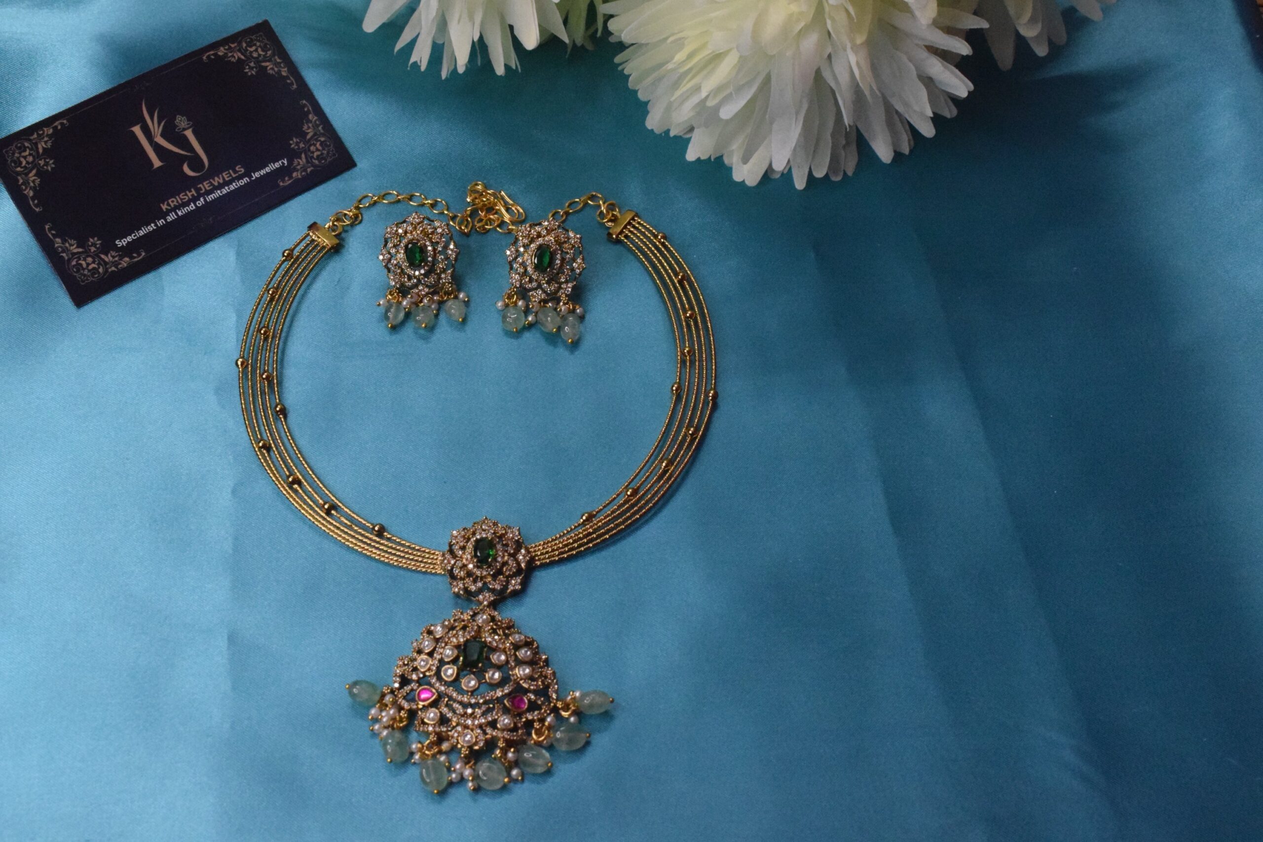 Victorian kante choker set KJ126