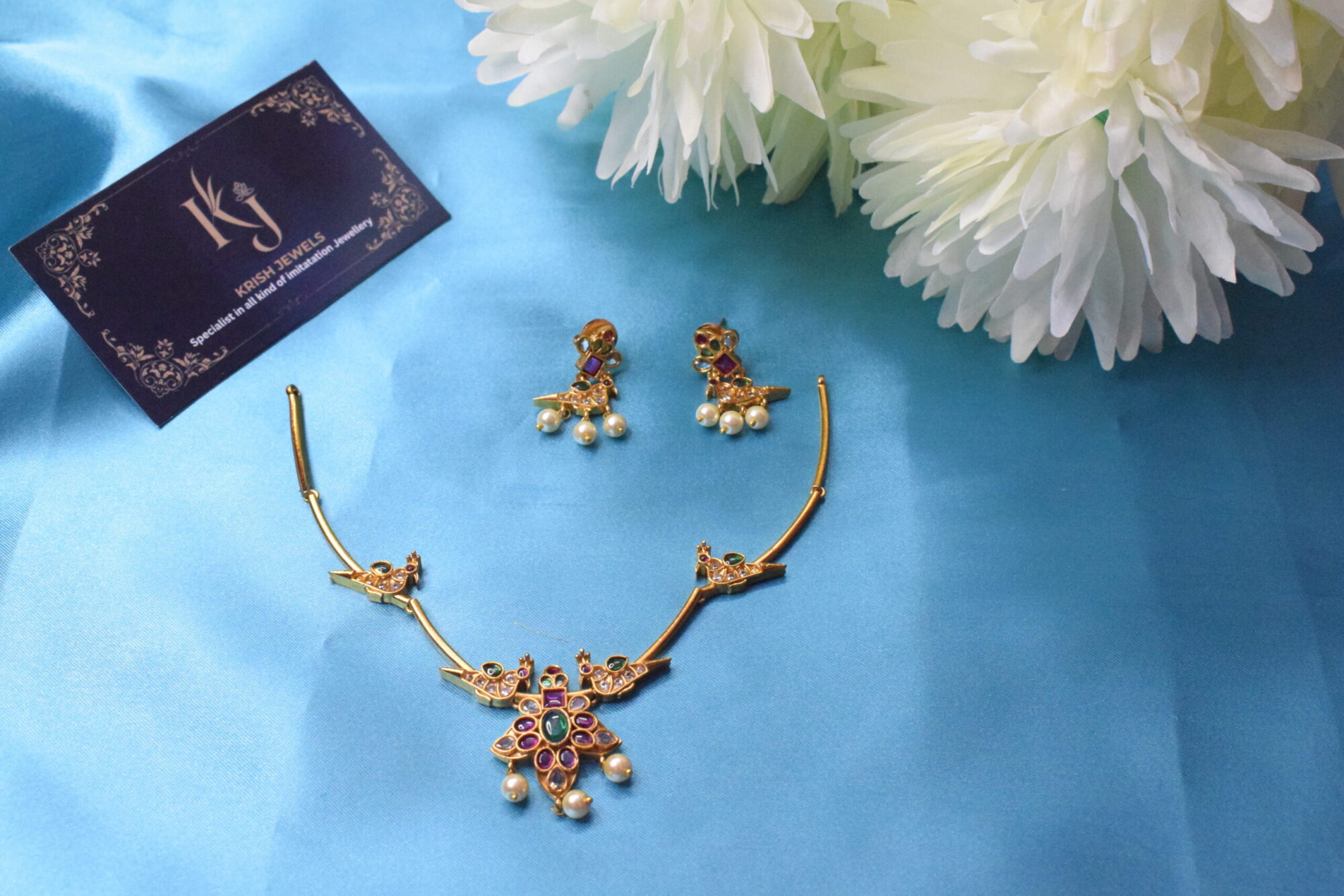 Kemp Peacock Necklace set KJ112