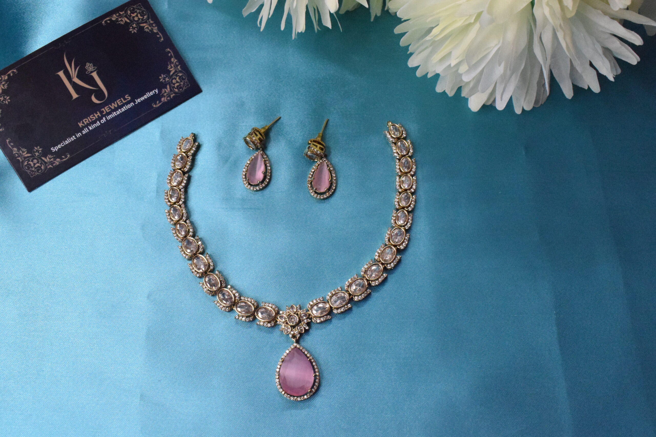 Premium AD necklace set KJ121