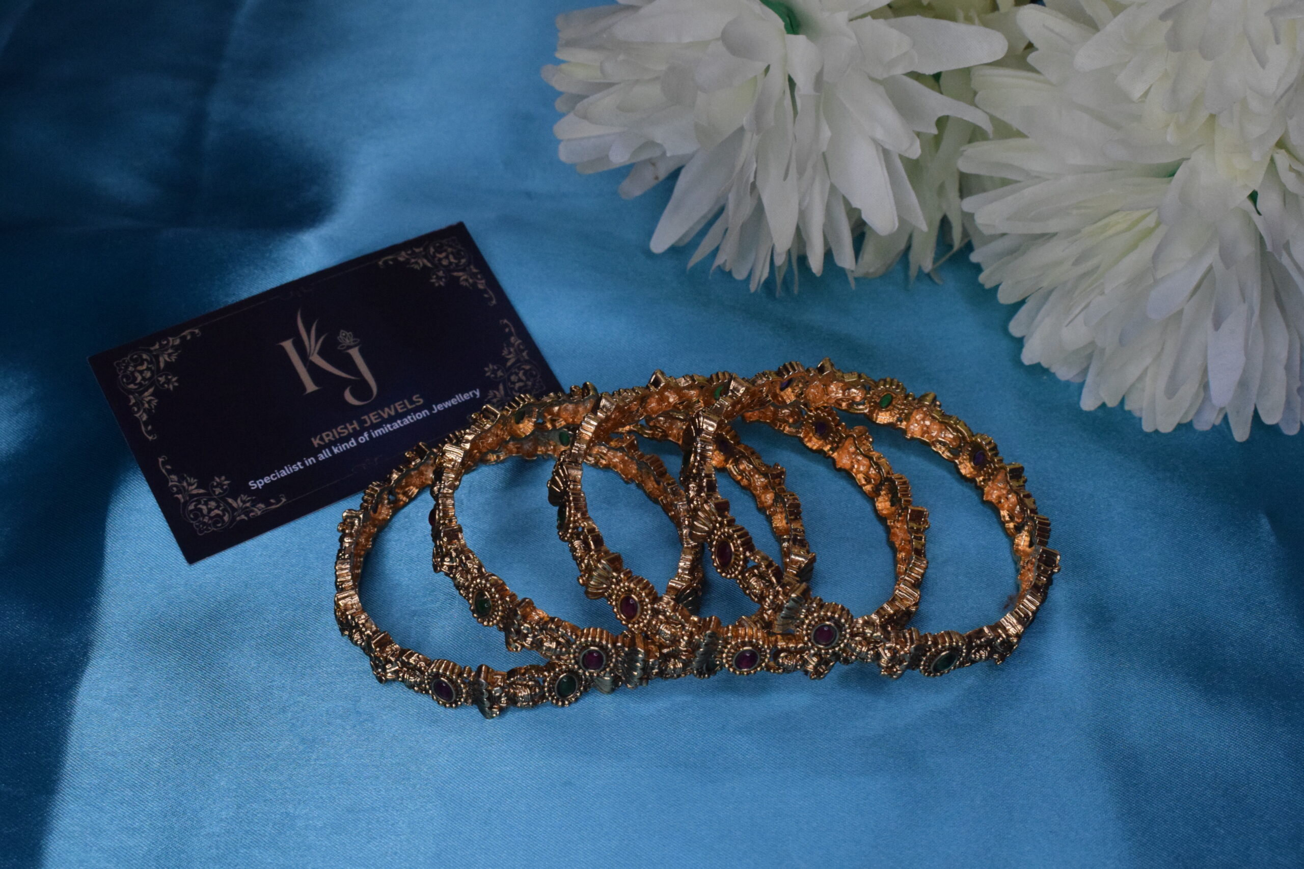 Lakshmi Bangles set off 4  KJ141